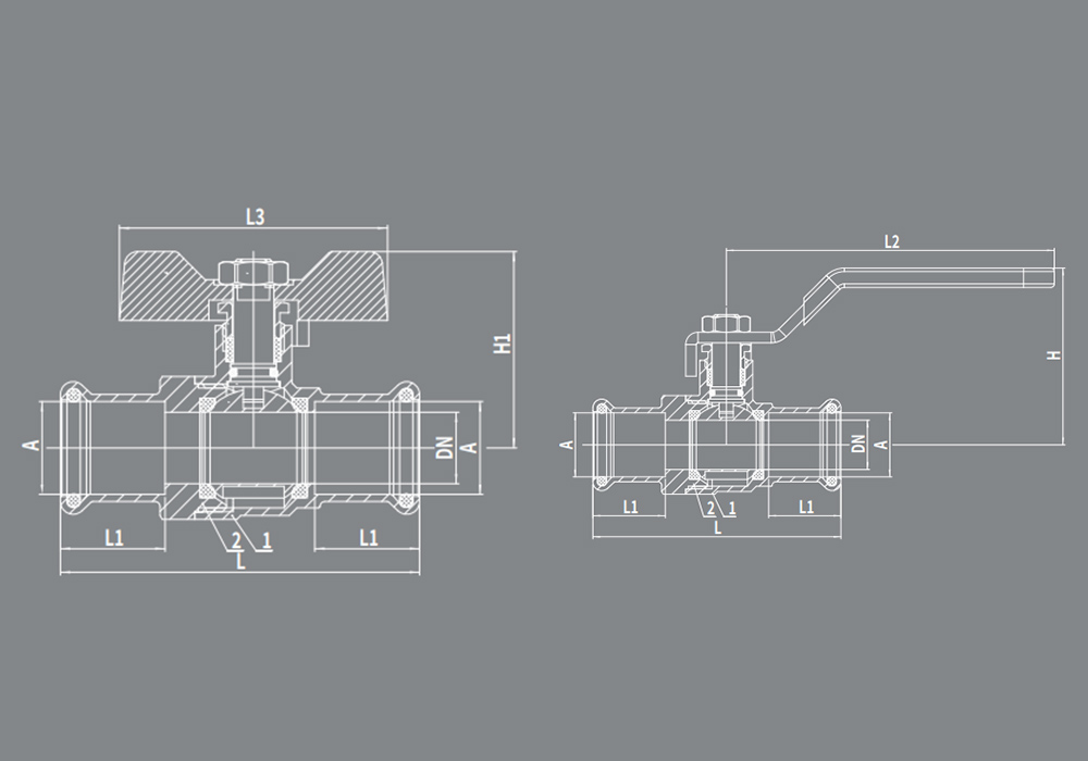JL-B1899 Heavy Duty Lead-free Brass Ball Valve for HVAC